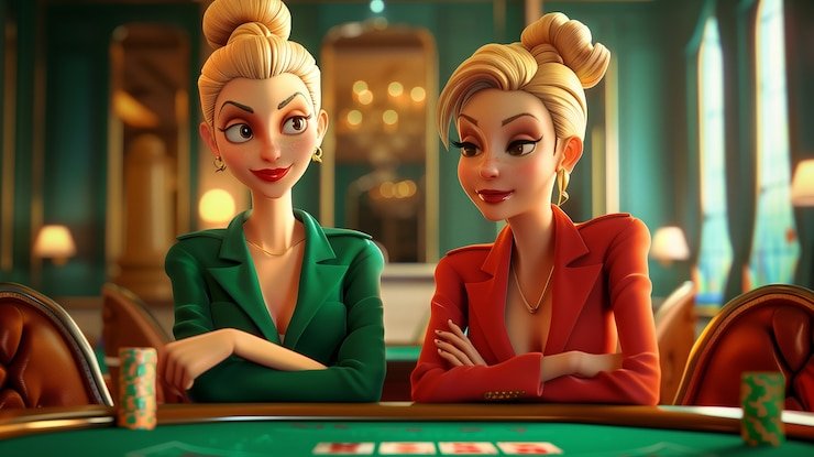 Studio broadcast multi-kamera untuk meja roulette langsung bunga toto